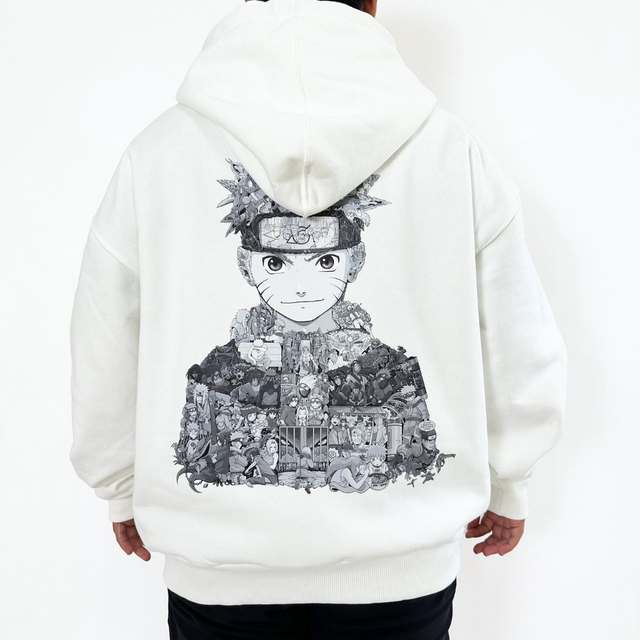 KID NARUTO BLACK & WHITE HOODIE (Ship from Viet Nam)