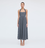 The Fleur Midi Dress - Black Lily of the Valley