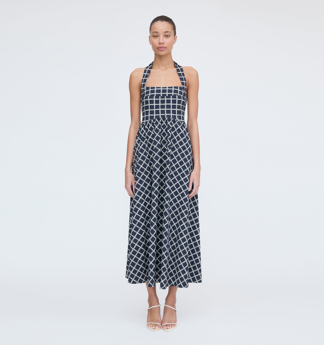 The Fleur Midi Dress - Black Lily of the Valley