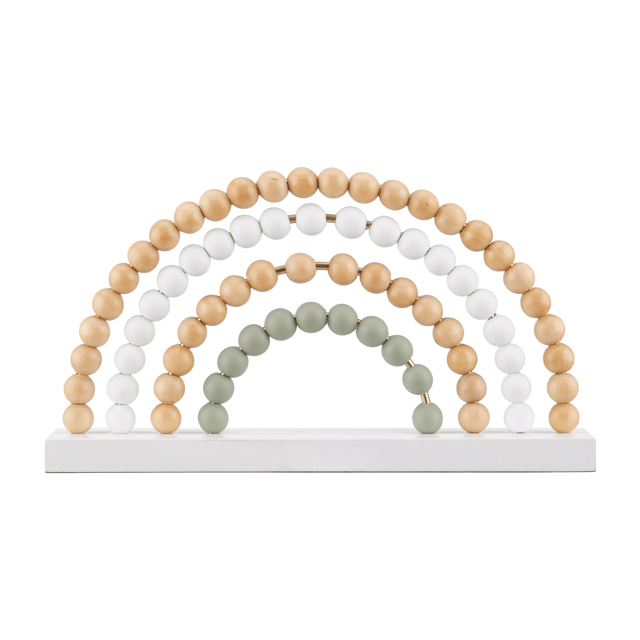 Decorative Wood Beads Rainbow