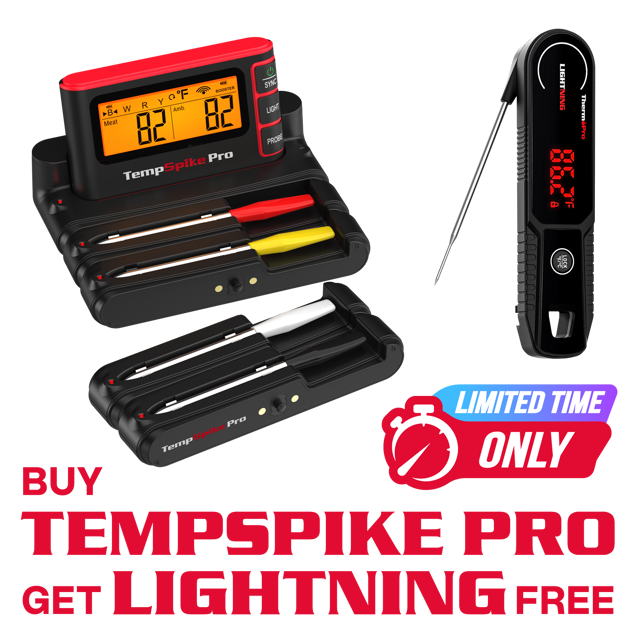 Value Pack: TP980 TempSpike Pro Wi-Fi Meat Thermometer-4 Probes & TP622 Lightning One-Second Instant-Read Meat Thermometer