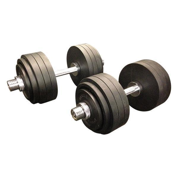Muscle Motion Cast Iron Adjustable Olympic Dumbbell Set 87kg