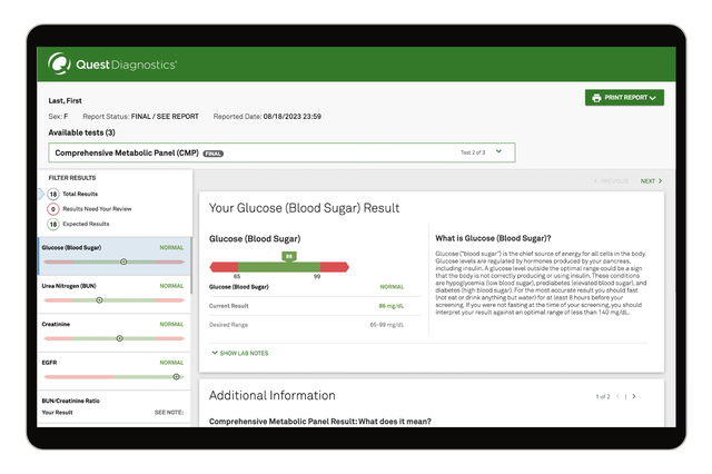 Comprehensive Metabolic Panel | CMP Blood Test | CMP-14 | Quest®