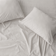 Organic Stonewashed Percale Sheet Set