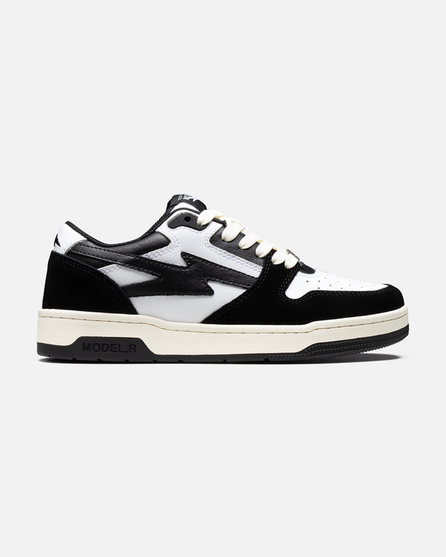 SSS MODEL.R LOW SNEAKER BLACK WHITE
