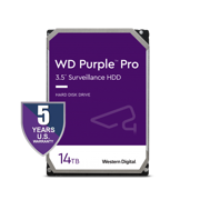 Western Digital 14TB Purple Pro Surveillance Hard Drive | WD141PURP