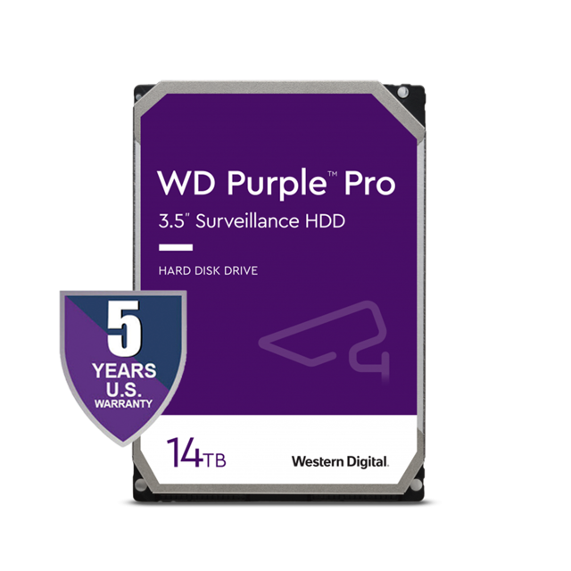 Western Digital 14TB Purple Pro Surveillance Hard Drive | WD141PURP