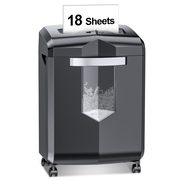 Bonsaii Paper Shredder 18-Sheet Cross-Cut Shredder Heavy Duty 60 Minutes for Home Office Use With Pullout Basket (BS-149C)