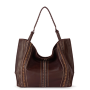 Los Feliz Large Tote - Leather - Mahogany Neutral Seminyak