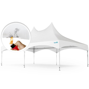 Quictent High Peak Fire Retardant White Party Tent