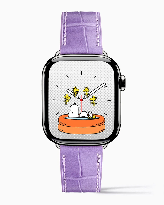 Caiman Calf | Lilac | for Apple Watch Series 4-9, SE (44/45MM)