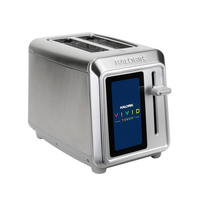 Kalorik VIVID 2-slice TFT Toaster with Touchscreen, in Stainless Steel