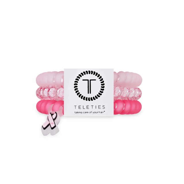 Pink Ribbon Power Small Hair Ties