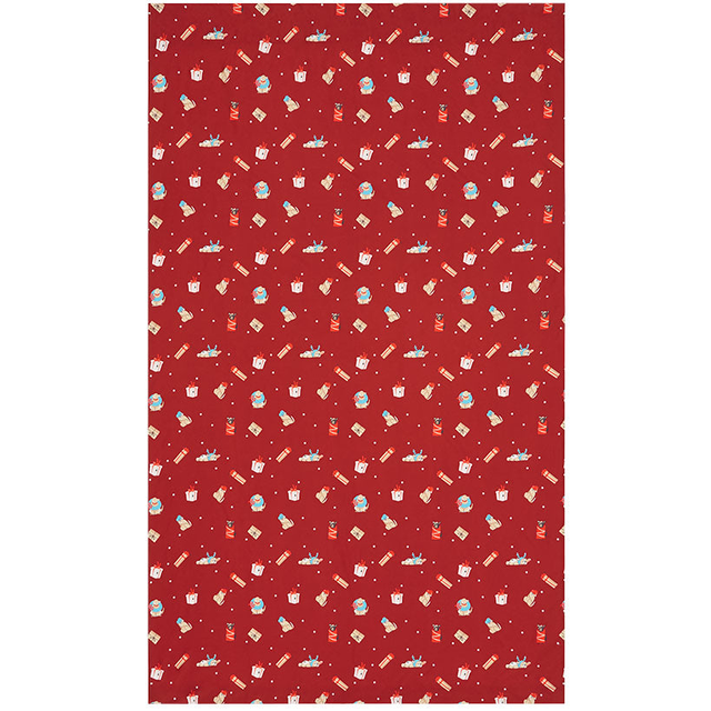 Christmas Dogs Window Panel 50" x 63" or 50" x 84"