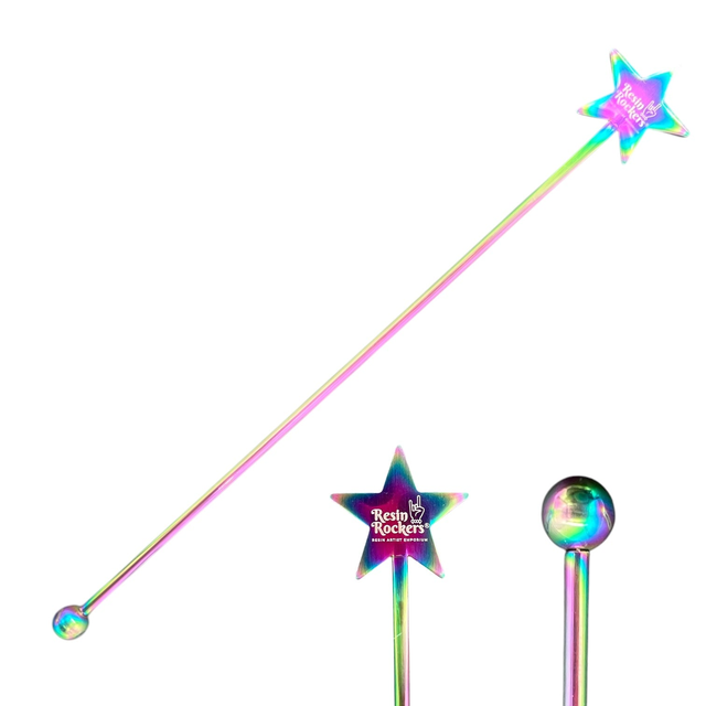 Reusable Rainbow Star Stirring Rod