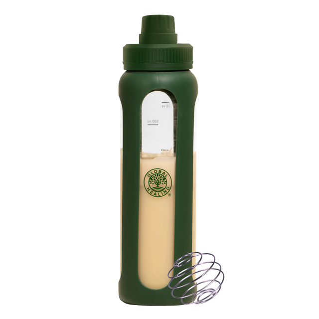 Glass Shaker Bottle Green (24 oz.)