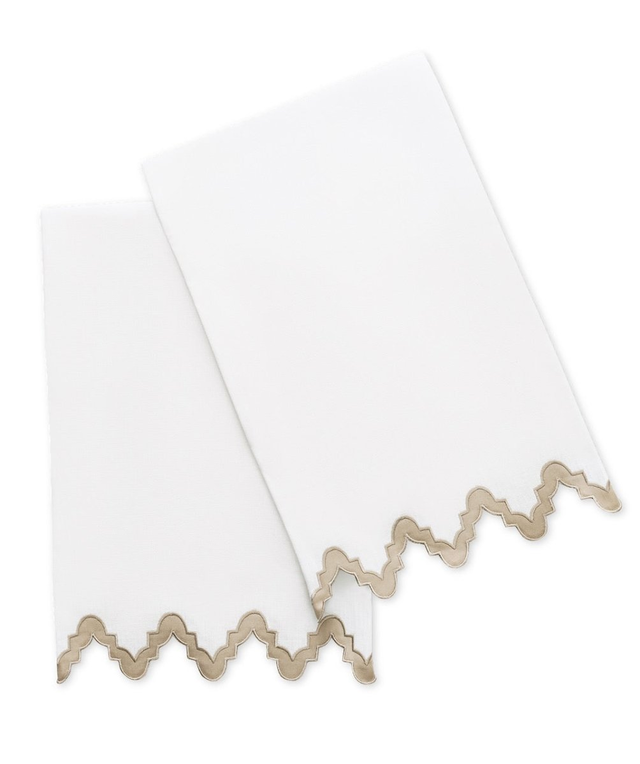 Matouk Aziza Linen Guest Towels - Set of 2