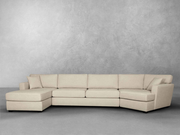 Elliot Fabric Cuddler Sectional - Beige