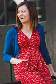 Teal Cropped Cardigan