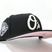 Baltimore Orioles 50TH Anniversary 59Fifty New Era Fitted Hat (GITD Black Pink Under Brim)