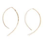 2 Inch Wishbone Hoop Earrings