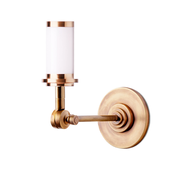Elbow rechargeable wall fitting in antique brass