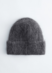 Mohair-Blend Brushed Beanie
