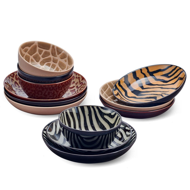 Amari 12 Piece Dinnerware Bowl Set, Service for 4