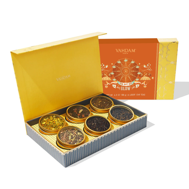 Glow, Tea Gift Set, 6 Teas
