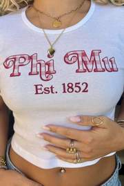 Gingham Sorority Baby Tee