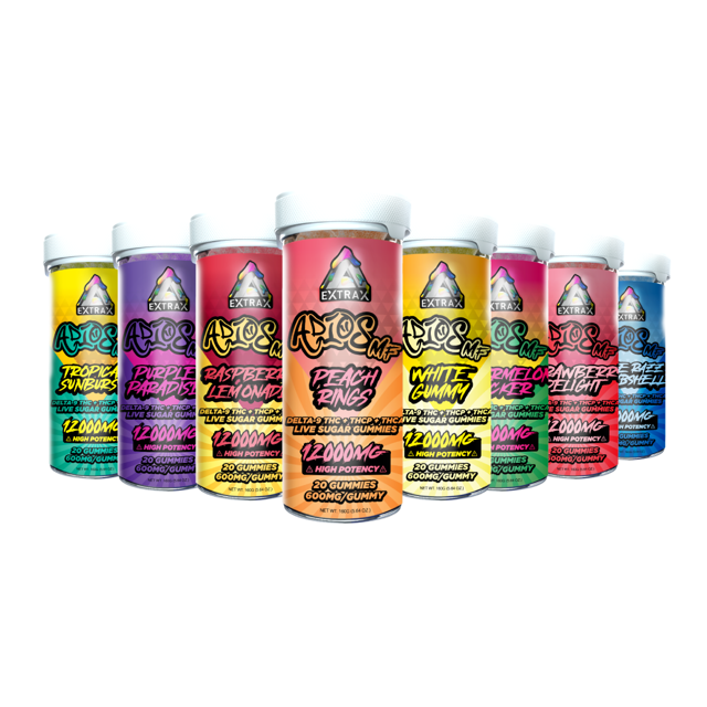 Adios MF THCa Live Sugar 12000mg Gummies – Delta Extrax