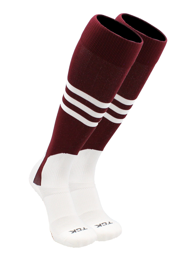 TCK Baseball Stirrup Socks with Stripes Pattern B