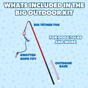 Tether Tug Kit with Rope Toy bundle