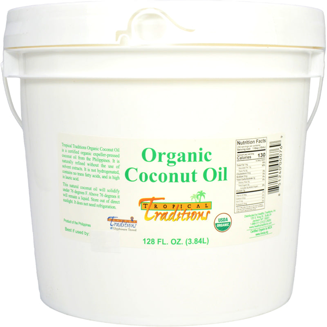 Coconut Oil - Organic - Expeller-Pressed - 1 Gallon