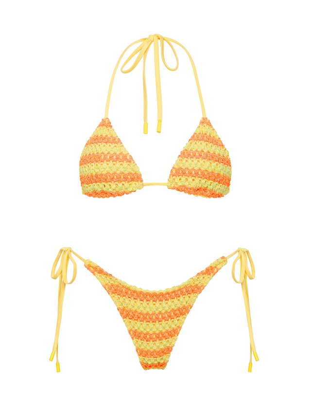 VINCA - FARME Crochet Triangle Bikini