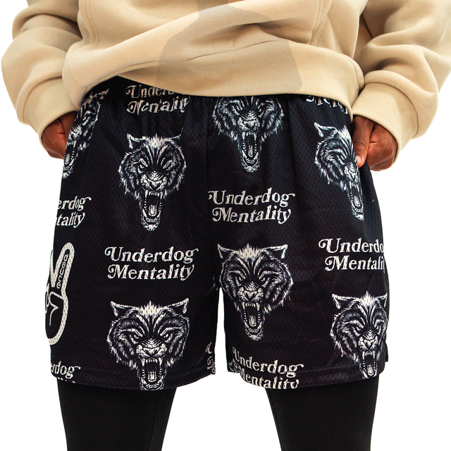 Deuce "Underdog Mentality" Mesh Shorts | Black