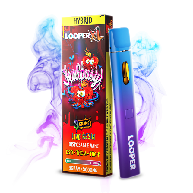 Unlock LOOPER XL 3g Disposable: Jealousy – THCA | THCP | D90
