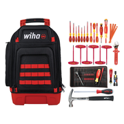 48 Piece Insulated Electrician's Tool Kit in Heavy Duty Backpack