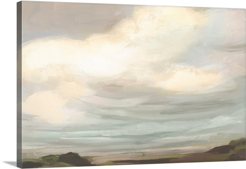 Muted Sky Horizon II Stretched Canvas Print
