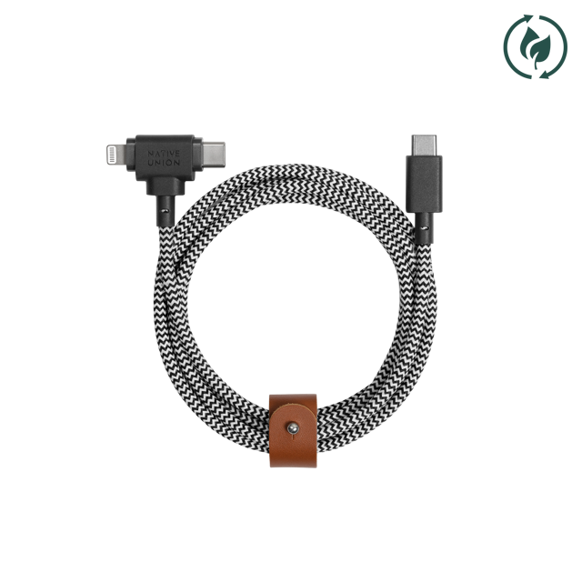 Belt Cable Duo (USB-C to USB-C & Lightning)