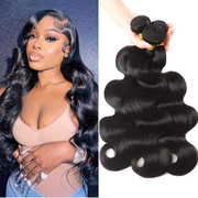 Vanlov Human Hair Bundles Natural Black 3/4 PCS Bundles straight