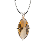 Citrine Infinite Eye Chain Pendant