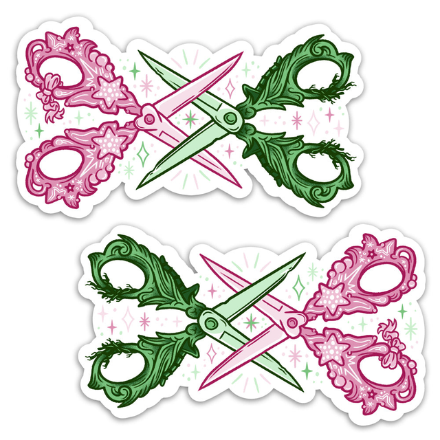 Wicked Scissors Sticker 2-pack