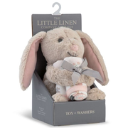 The Little Linen Company Plush Toy & Washers Harvest Bunny