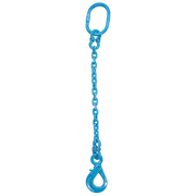 9/32" x 10' - Pewag Single Leg Chain Sling w/ Self-Locking Hook - Grade 120