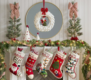 Sparkle Candy Cane Light-Up Christmas Garland