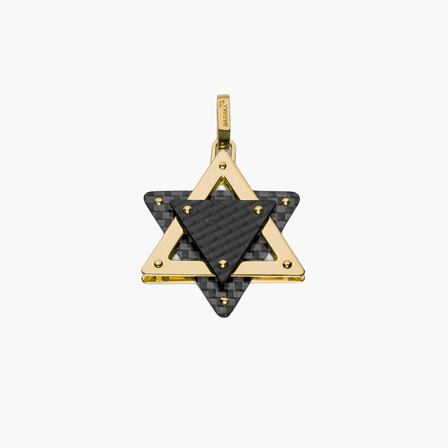 Barakà Carbon Fiber Star of David Pendant