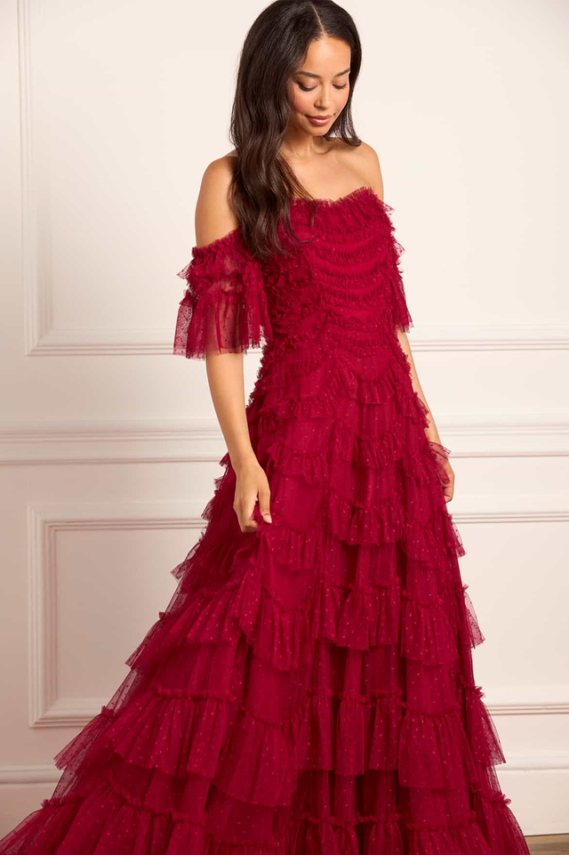 Aviana Off-Shoulder Gown