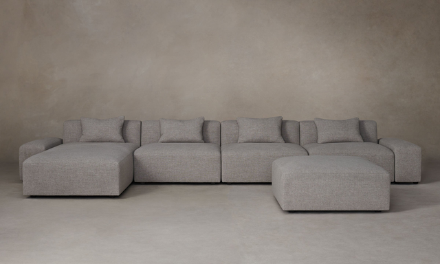 The Breuer Modular Sectional - Belgian Linen Agate