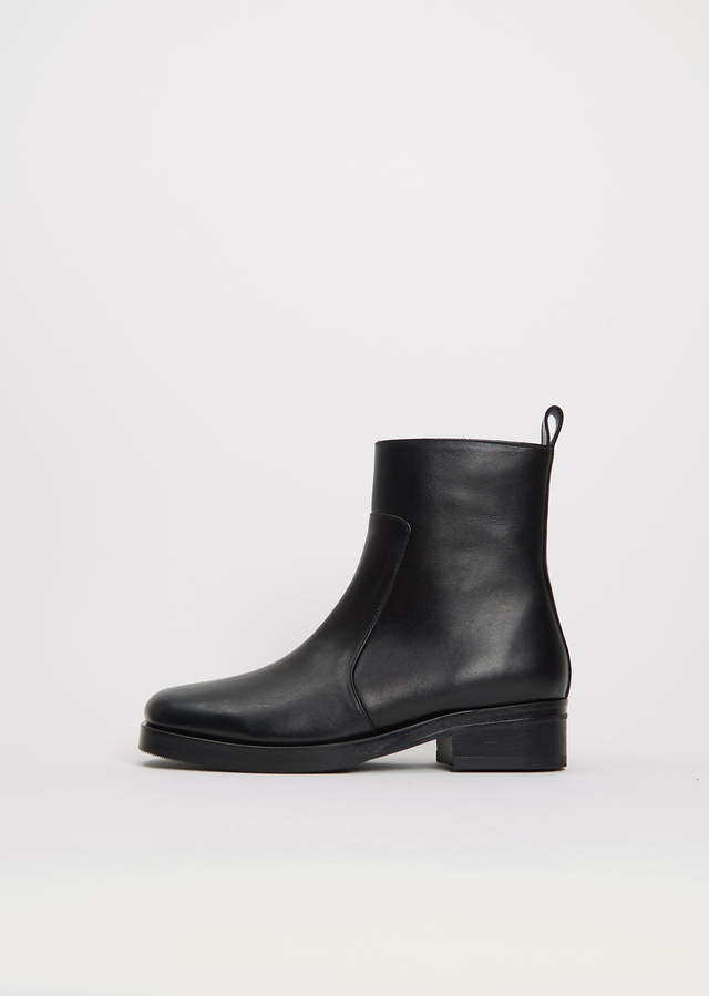 Square Toe Leather Boot